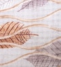 Brown Wool Floral 350 GSM Premium Single bed blanket
