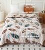 Green Wool Floral 350 GSM Premium Single bed blanket