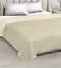 Cream wool Solid 450 GSM Double Bed Comforter