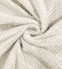 Cream wool Solid 450 GSM Double Bed Comforter