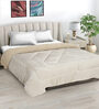 Cream Wool Solid 950 GSM  Double Bed Quilt