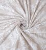 Creamy Beige Floral 400 TC Cotton Queen Size Flat Bedsheet With 2 Pillow Covers