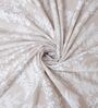 Creamy Beige Floral 400 TC Cotton Superking Size Fitted Bedsheet With 2 Pillow Covers