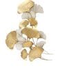 White And Golden Creative Leaf Metal Wall Art