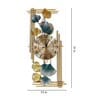 Green Metal Creative Luxury Novelty Traditional Wall Clock