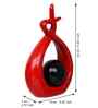 Creative Modern Spiral Decorative Statue Showpiece (Black Red)|Home Decoration Items for Living Room Bedroom Hall Office Table| Home Decor Gifts for Birthday Housewarming New Year