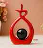 Creative Modern Spiral Decorative Statue Showpiece (Black Red)|Home Decoration Items for Living Room Bedroom Hall Office Table| Home Decor Gifts for Birthday Housewarming New Year