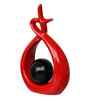 Creative Modern Spiral Decorative Statue Showpiece (Black Red)|Home Decoration Items for Living Room Bedroom Hall Office Table| Home Decor Gifts for Birthday Housewarming New Year