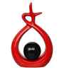 Creative Modern Spiral Decorative Statue Showpiece (Black Red)|Home Decoration Items for Living Room Bedroom Hall Office Table| Home Decor Gifts for Birthday Housewarming New Year