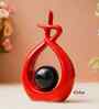 Creative Modern Spiral Decorative Statue Showpiece (Black Red)|Home Decoration Items for Living Room Bedroom Hall Office Table| Home Decor Gifts for Birthday Housewarming New Year