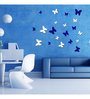 Creative Width Butterflies Acrylic White & Blue 3D Wall Art Sticker