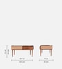Cremona Mango Wood Coffee Table in Tubbaq Finish Cremona Mango Wood Coffee Table in Tubbaq Finish
