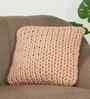 Crepe 100% Cotton Rapunzel16X16 Inches Knitted Cushion Cover