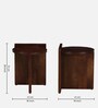 Cres Mango Wood End Table In Tubbaq Finish