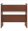 Crescendo Study Table In Planked Walnut and White Finish Crescendo Study Table In Planked Walnut and White Finish