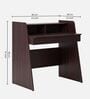 Crescendo Study Table in Wenge Finish Crescendo Study Table in Wenge Finish