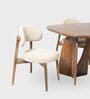 Crescent 4-Seater Dining Table Set In Mango Wood Finish