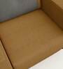 Cresco Fabric 1 Seater Sofa In Camel Brown Colour