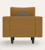 Cresco Fabric 1 Seater Sofa In Camel Brown Colour