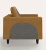 Cresco Fabric 1 Seater Sofa In Camel Brown Colour