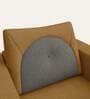 Cresco Fabric 1 Seater Sofa In Camel Brown Colour