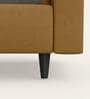 Cresco Fabric 1 Seater Sofa In Camel Brown Colour