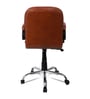 Crestino Low Back Office Desk Chair In Light Brown Colour
