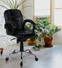 Crestino  Ergonomic  Adjustable  Chair In Black Colour