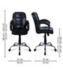 Crestino  Ergonomic  Adjustable  Chair In Black Colour