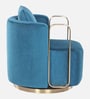 Crestmont Velvet Lounge Chair in Teal Blue Color