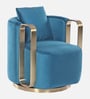 Crestmont Velvet Lounge Chair in Teal Blue Color