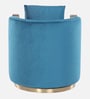 Crestmont Velvet Lounge Chair in Teal Blue Color