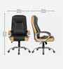 Creta Faux Leather HB Executive Chair In Grey Colour
