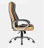Creta Faux Leather HB Executive Chair In Grey Colour