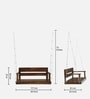 Creuzberg Sheesham Wood Swing In In Provincial Teak Finish