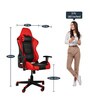 CrewMaster Gaming Chair in Red & Black Colour