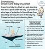 Blue Colour Crib Sheet Large Waterproof Reusable Instadry Extra Absorbent Baby Dry Sheet 140X100 Cms ( Baby Blue)