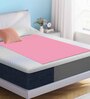 Pink Colour Crib Sheet Large Waterproof Reusable Instadry Extra Absorbent Baby Dry Sheet 140X100 Cms ( Baby Pink)