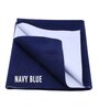 Blue Colour Crib Sheet Large Waterproof Reusable Instadry Extra Absorbent Baby Dry Sheet 140X100 Cms ( Navy Blue)