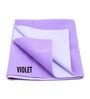 Purple Colour Crib Sheet Large Waterproof Reusable Instadry Extra Absorbent Baby Dry Sheet 140X100 Cms ( Violet)