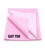 Pink Colour Crib Sheet Medium Waterproof Reusable Instadry Extra Absorbent Baby Dry Sheet 100X70 Cms ( Baby Pink)