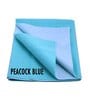 Blue Colour Crib Sheet Medium Waterproof Reusable Instadry Extra Absorbent Baby Dry Sheet 100X70 Cms ( Peacock Blue)