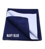 Blue Colour Crib Sheet Single Bed Waterproof Reusable Instadry Extra Absorbent Baby Dry Sheet 220X140 Cms ( Navy Blue)