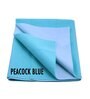 Blue Colour Crib Sheet Single Bed Waterproof Reusable Instadry Extra Absorbent Baby Dry Sheet 220X140 Cms ( Peacock Blue)