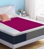 Pink Colour Crib Sheet Small Waterproof Reusable Instadry Extra Absorbent Baby Dry Sheet 50X70 Cms ( Rani Pink)