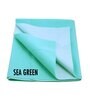 Green Colour Crib Sheet Small Waterproof Reusable Instadry Extra Absorbent Baby Dry Sheet 50X70 Cms (Sea Green)