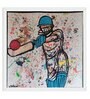 Cricket Frenzy  Handmade Acrylic Paint On Canvas Unframed