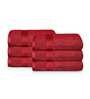 Crimson 500 GSM 100% Cotton Face Towel (Set of 6)