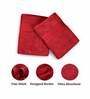 Red Solid 500 GSM Cotton Bath Towels (Set of 2)