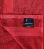 Red Solid 500 GSM Cotton Bath Towels (Set of 2)